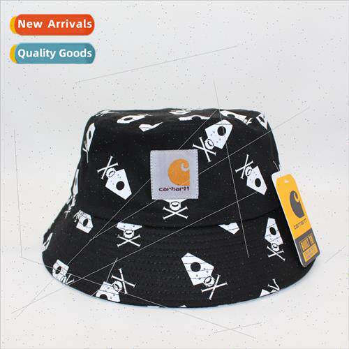 2023 spring summer folded short brim cotton printed fisherma