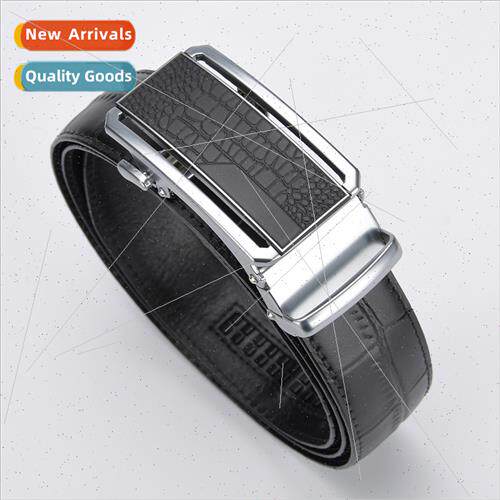 Crocodile leather men belt cowhide crocodile grain leather a