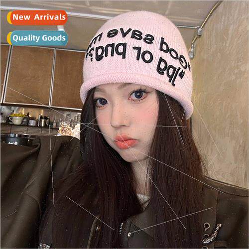 Spicy girl knted wool cap female big head circumference tide
