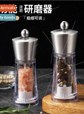 Stainless Steel Head Pepper Grinder Kchen Transparent Acryli