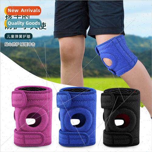 Children spring support knee pads basketball badminton runni