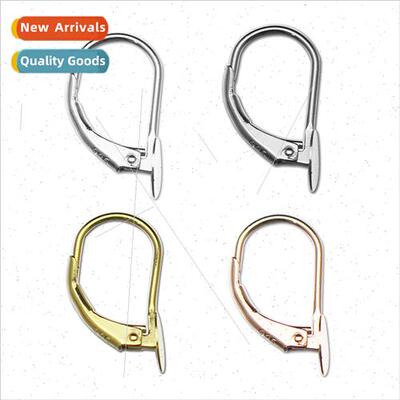 s925 silver earrings DIY accessories pearl earrings bracket