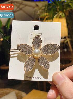 New retro Korean imation pearl flower hairpin female headdre