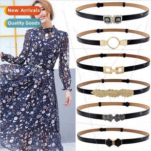 pair buckle dress Korean female versatile belt decor fashion