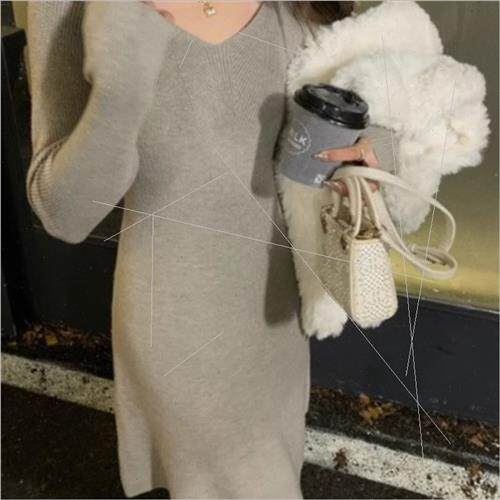 2023 fall winter French senior sense gentle wind hanging nec