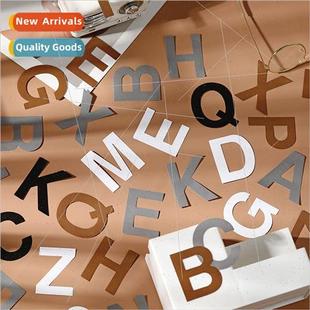 Unsolvable pack mess series minimalis Alphabet Retro sticker