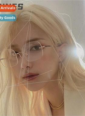 New Korea rimless glasses pure desire wind flat glasses  rim