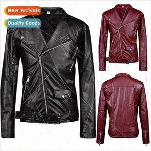 punk winter lapel Slim fashion medieval men fall 2023