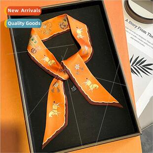 lk scarf French hair bspring fall thin lazy retro silk scarf