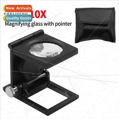 10 times metal wh pointer cloth mirror LED pigeonhole magnif