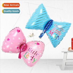 decoration bow tie Children foil party aluminum bal birthday
