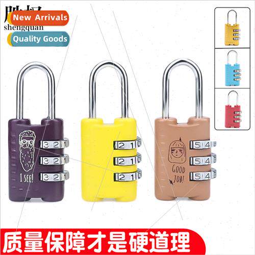 Zinc alloy combination lock colorful digal combination padlo