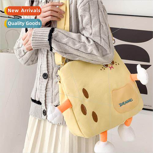 Cute Cheese Cheese Canvas Bag Female Soft Girl Tote College