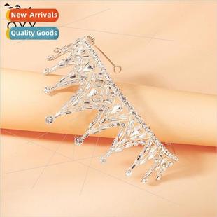 full geometric diamond bride party Europe headdress creative