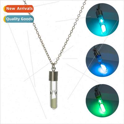 Hourglass Crystal Drift Bottle Pendant Openable Creative Qui