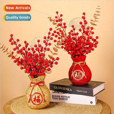 New Chinese tune tune bag barley vase resin crafts ornaments