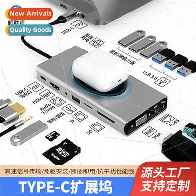 source factory 15 in 1 type-c docking station usb hub dockin