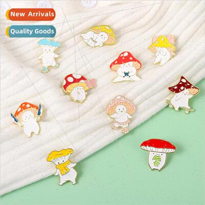 Cartoon cute strawberry skateboarding mushroom head wh knife