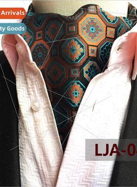 High a certain neckerchief men paisley polyester jacquard Br