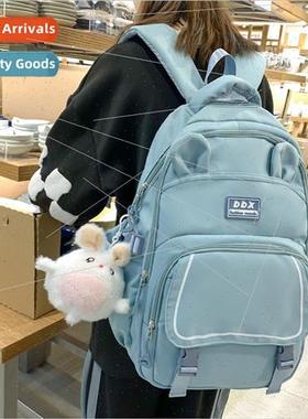 Schoolbag female ins cute girl shoulder bag junior third to