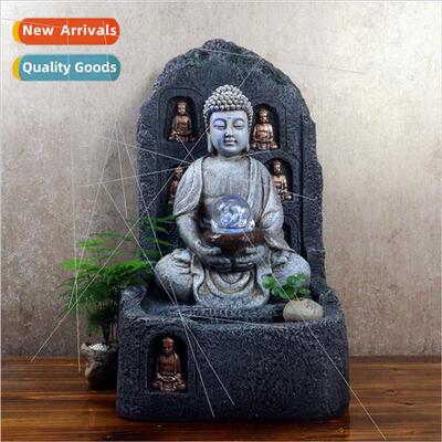 Buddha running water ornament fountain indoor water feature