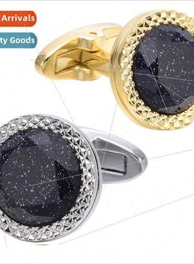 High-grade luxury Tianhe stone French cufflinks men French s