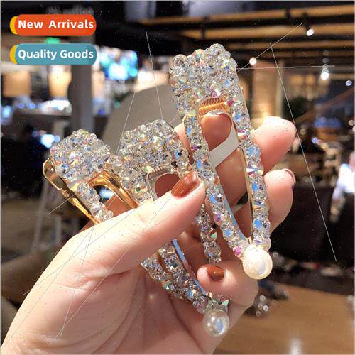 new metal super flash simple duckbill clip full diamonds sup