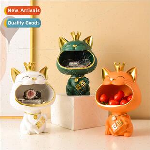 Fortune cat entryway key organizer ornament home living room