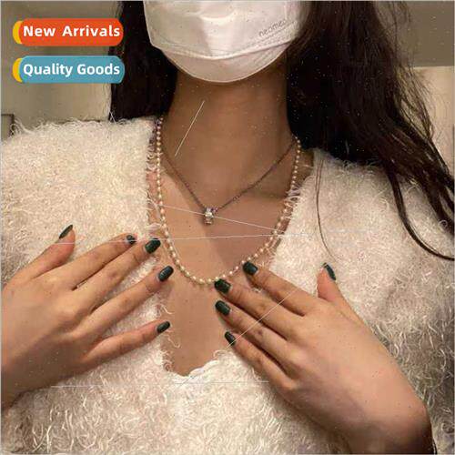 ins wind simple wild female pearl glasses chain multifunctio
