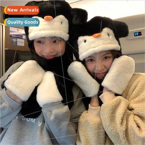 che design  penguin threePCS fall winter girls heart cartoon
