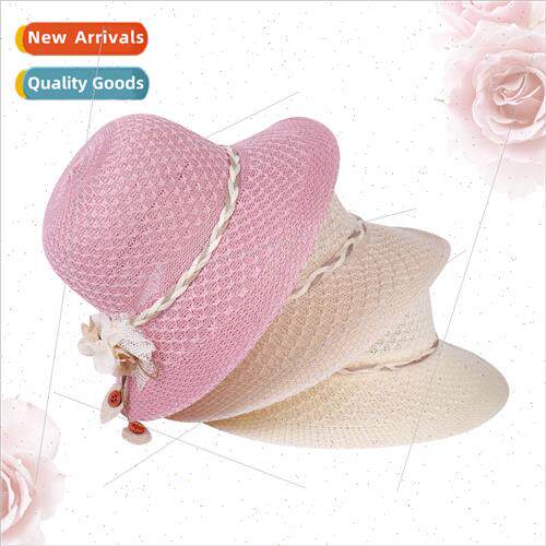 summer new hundred flowers sunshade straw hat sunscreen vaca