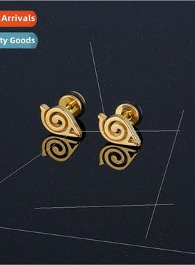 Fashion stainless steel casting earrings retro trend bird to