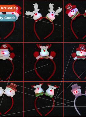 Christmas 2023 luminous hair clasp adult children decoration