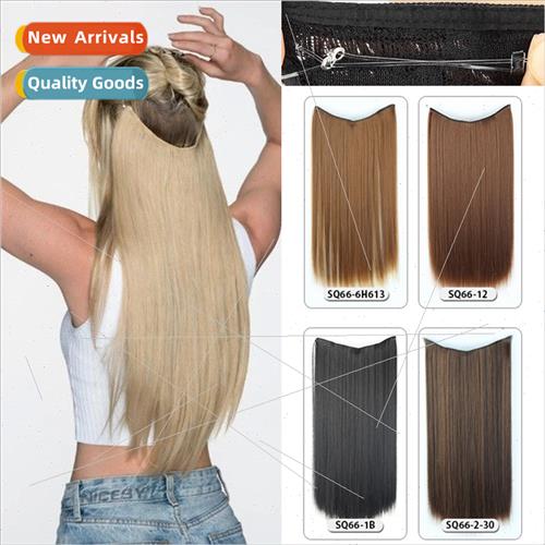 Europe Wig Piece 22inch Long Hair Extensions Europe Fish ne