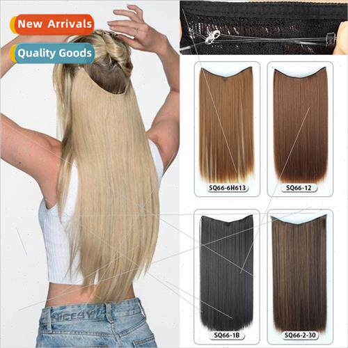 Europe Wig Piece 22inch Long Hair Extensions Europe Fish ne