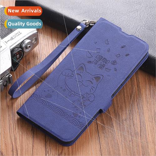 适用millet 13pro phone case 12 fortune cat flip cover 11 cre