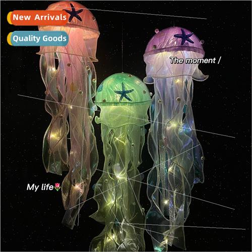 Creative jellyfish lamp air pendant hanging decoration bedsi