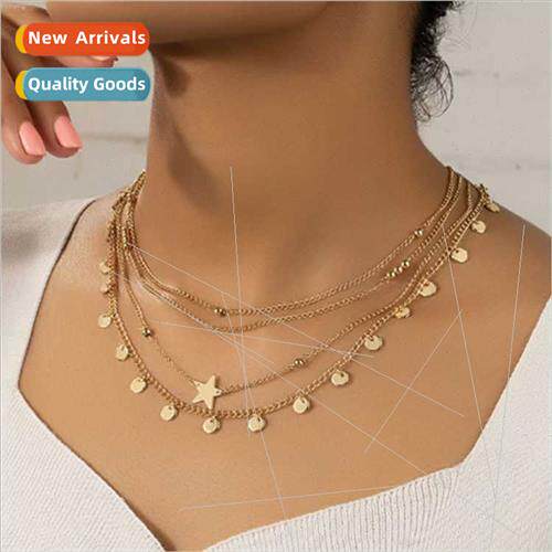 Europe che Retro Hundred matching collarbone chain round seq