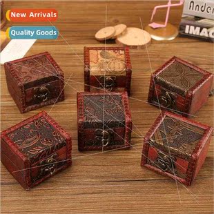 pocket box desk Chinese organizer wooden storage jewel retro