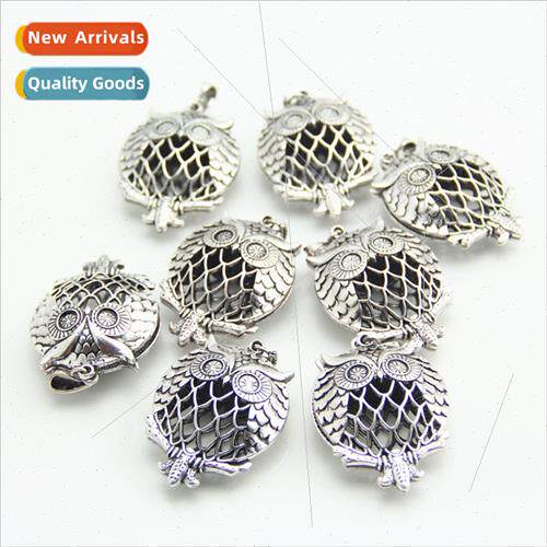 DIY jewelry accessories hollow owl magic box can be opened p