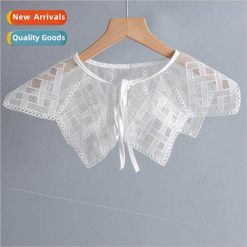 Embroidery false collar mesh lace lace doll collar garden la