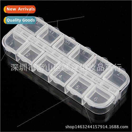 Jewelry Box Drill Box Nail 12 compartments Jewelry Box Nail