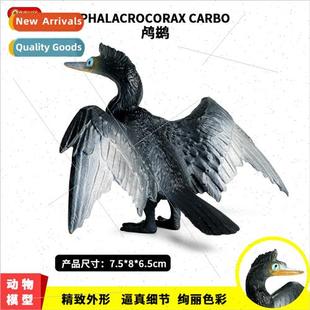 fish eagle water Animal crow cormorant old eating model