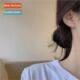 earrings female Koreasimple row hun tide zirconia new 2022