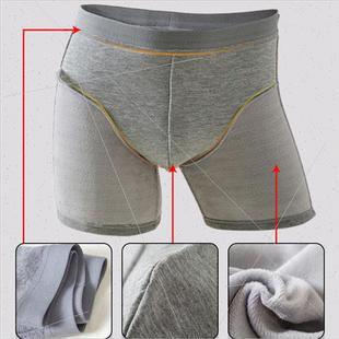 longer men boxer shorts thickened Warm padded underwear