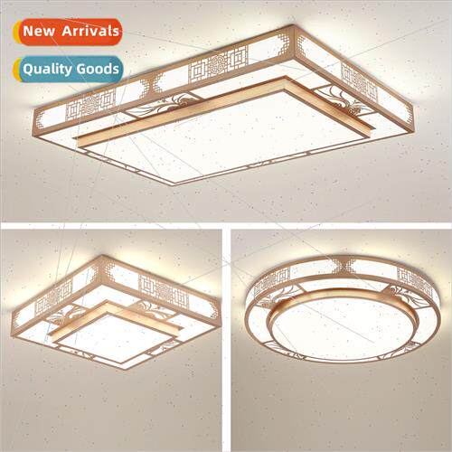 New Chinese ceiling lamp iron living room bedroom lamp recta
