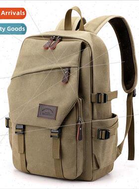 Shoulder bag female Korean casual canvas bag tide male junio