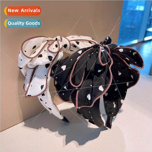 silk printing love love large  bow multi-layer age reduction