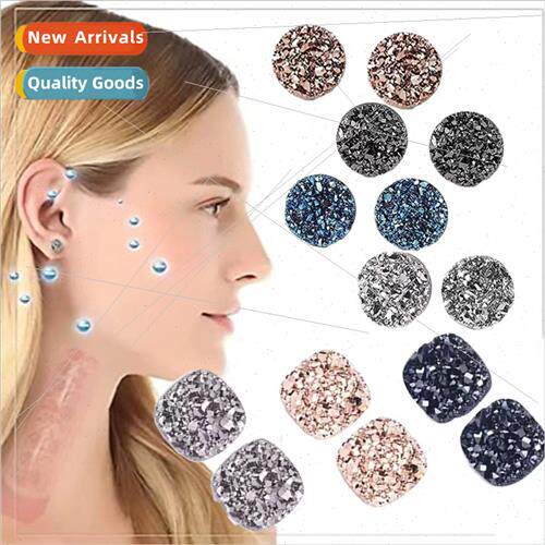 ultra-flash magnet earrings men and women students simple te