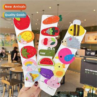 card hair female strawberry headdres Korea clip cartoon